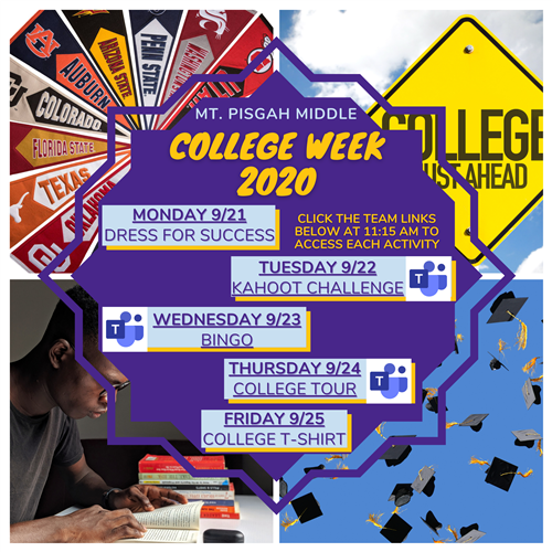 COLLEGE WEEK ACTIVITIES 